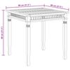 vidaXL Garden Dining Table 80x80x80 cm Solid Teak Wood