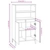 vidaXL Highboard Brown Oak 60x36x110 cm Engineered Wood