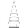 vidaXL Metal Christmas Tree for Decoration Black 125 cm