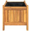 vidaXL Garden Planter with Liner 54x31x30 cm Solid Wood Acacia