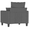 vidaXL Sofa Chair Dark Grey 60 cm Fabric