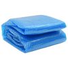 vidaXL Floating Round PE Solar Pool Film 381 cm Blue