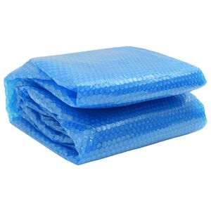 vidaXL Floating Round PE Solar Pool Film 381 cm Blue