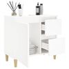 vidaXL Bathroom Cabinet White 65x33x60 cm Engineered Wood