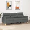 vidaXL 3-Seater Sofa Dark Grey 180 cm Fabric