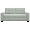 vidaXL Loveseat Sofa Light Grey 180x77x82 cm Velvet