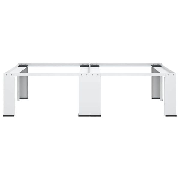 vidaXL Double Washing and Drying Machine Pedestal White