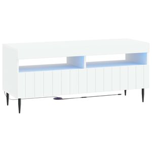 vidaXL LED TV Cabinet White Engineered Wood