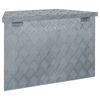 vidaXL Aluminium Box 70x24x42 cm Trapezoid Silver