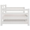 vidaXL Pull-out Day Bed without Mattress White 2x(90x190)cm