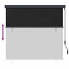 vidaXL Roller Blind Anthracite 180 x 250 cm Fabric and Aluminum