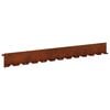 vidaXL Lawn Edging 10 pcs 102 x 10 x 4 cm Steel Rusty