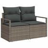 vidaXL Sofa Set with Cushion 10 pcs Light Grey Poly Rattan