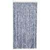 vidaXL Insect Curtain Blue, White and Silver 100x220 cm Chenille