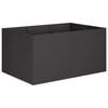 vidaXL Garden Planter Black 120 x 80 x 60 cm Cold-rolled Steel