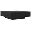 vidaXL Coffee Table Black Oak 100 x 100 x 31 cm Engineered Wood