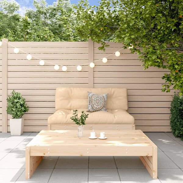 vidaXL 2 Piece Garden Lounge Set with Cushions Solid Wood