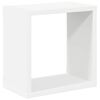 vidaXL Wall Cube Shelves 4 pcs White and Sonoma Oak 26x15x26 cm