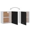 vidaXL Hanging Cabinet Lyon Black 50x31x60 cm Engineered Wood