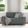 vidaXL Loveseat Sofa Dark Grey 160x77x82 cm Fabric