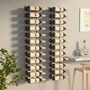 vidaXL Wall Mounted Wine Rack for 24 Bottles 2 pcs White Iron