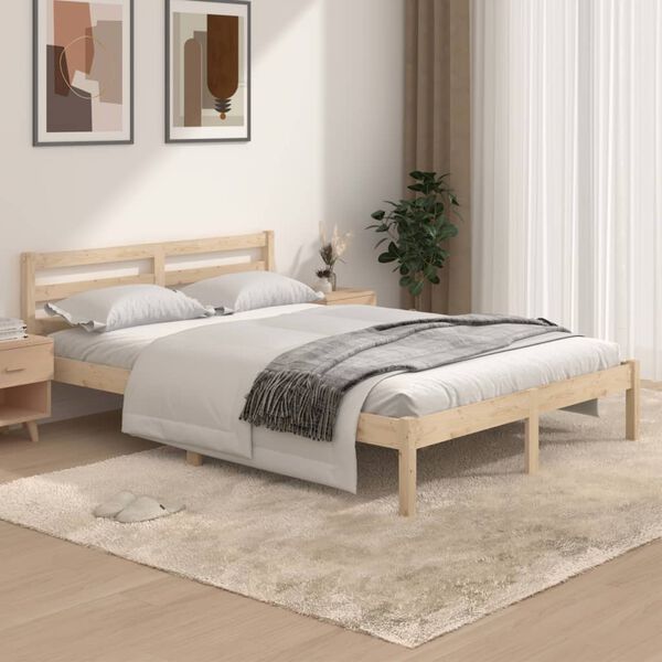 vidaXL Bed Frame without Mattress 135x190cm Double