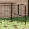 vidaXL Dog Kennel Black 100x100x70 cm Steel