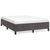 vidaXL Bed Frame without Mattress Dark Grey 152x203 cm Queen Velvet