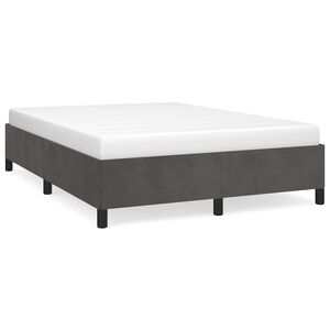 vidaXL Bed Frame without Mattress Dark Grey 152x203 cm Queen Velvet