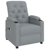 vidaXL Stand up Massage Chair Light Grey Fabric