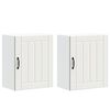 vidaXL Kitchen Wall Cabinets 2 pcs Lucca White Engineered Wood