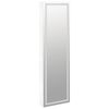 vidaXL Mirror Jewellery Cabinet with LED Lights Wall Mounted White