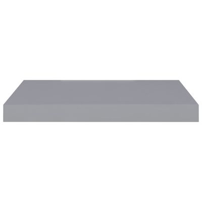 vidaXL Floating Wall Shelf Grey 50x23x3.8 cm MDF