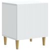 vidaXL Bedside Cabinet White 43 x 34.5 x 50 cm Engineered Wood