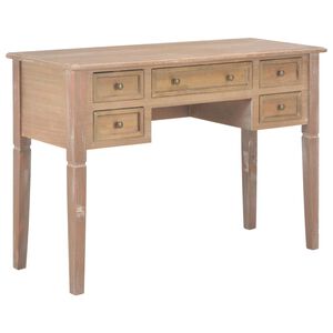 vidaXL Writing Desk | Brown | MDF and Pinewood | Standard | Writing Desk