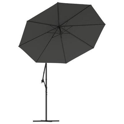 vidaXL Replacement Fabric for Cantilever Umbrella Anthracite 300 cm