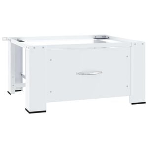 vidaXL Washing Machine Pedestal with Drawer White