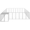 vidaXL Dog Kennel Silver 25.41 m&sup2; Steel