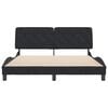 vidaXL Bed Frame without Mattress Black 152x203 cm Queen Velvet