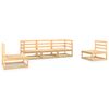 vidaXL 5 Piece Garden Lounge Set Solid Wood Pine