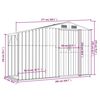 vidaXL Garden Shed Anthracite 277x93x179 cm Galvanised Steel