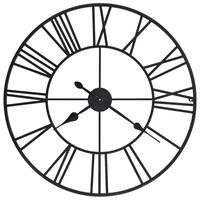 vidaXL Vintage Wall Clock with Quartz Movement Metal 80 cm XXL