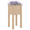 vidaXL Garden Planters 2 pcs 31x31x70 cm Solid Pinewood