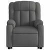 vidaXL Electric Stand up Massage Recliner Chair Dark Grey Fabric