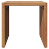 vidaXL Garden Side Table Brown 45 x 42.5 x 45 cm Solid teak wood