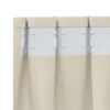 vidaXL Blackout Curtains 2 pcs Cream 140 x 245 cm Velvet