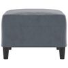vidaXL Footstool Dark Grey 70x55x41 cm Velvet