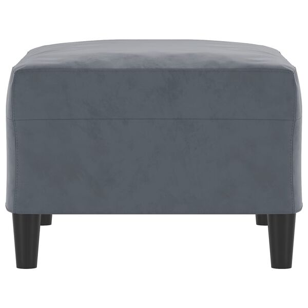 vidaXL Footstool Dark Grey 70x55x41 cm Velvet