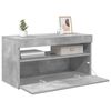 vidaXL TV Cabinet with LED Lights Concrete Grey 75x35x40 cm