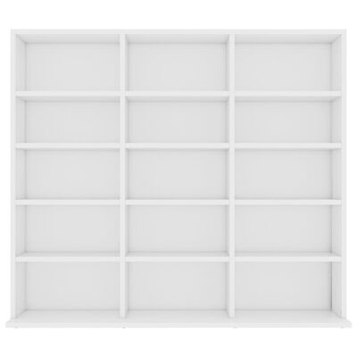 vidaXL CD Cabinet White 102x23x89.5 cm Engineered Wood